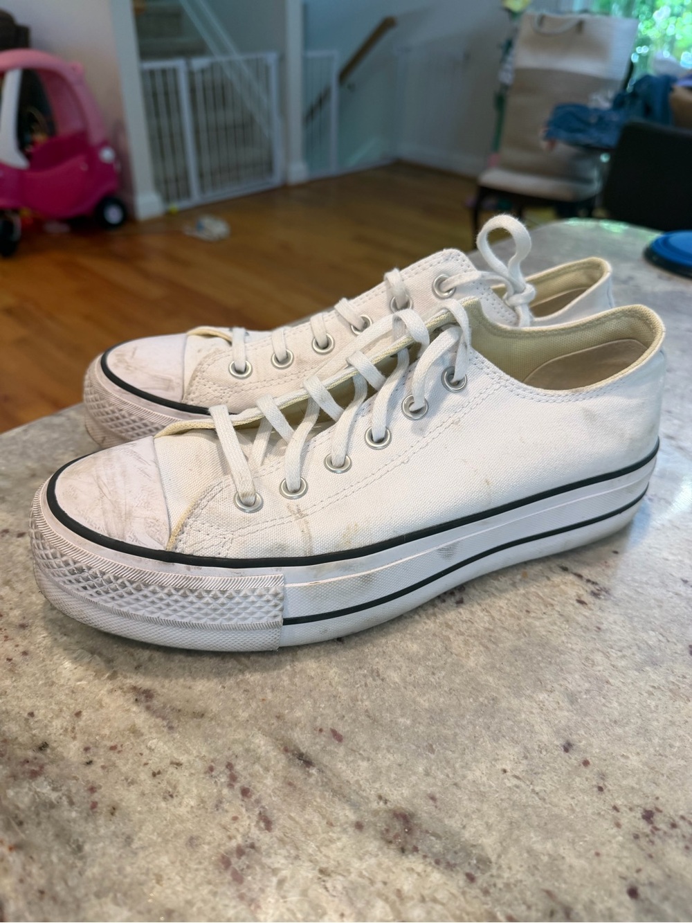 Converse Classic White Canvas Low-Top Sneakers for Women
